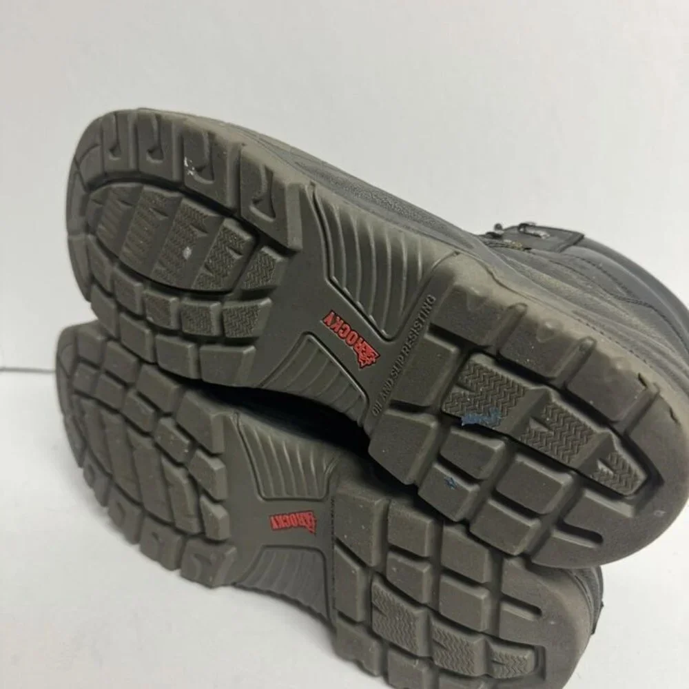 Rocky Mens Hiker 6” Waterproof Comp Toe Work Boot Black Size 12 M